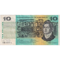 1972 $10 Note Commonwealth of Australia Phillips/Wheeler TBB Last Prefix R304L about EF