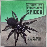 Niue 2023 5oz Silver Proof Coin- Sydney Funnel-Web Spider