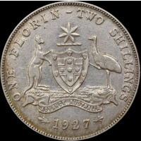 1927 Florin about EF