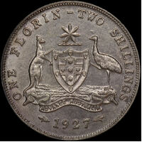 1927 Florin good EF