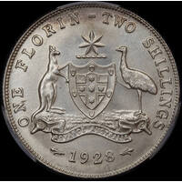 1928 Florin Choice Unc (PCGS MS64)