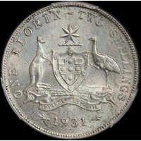 1931 Florin Choice Unc (PCGS MS64)