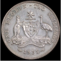 1935 Florin good EF