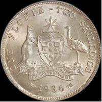 1936 Florin Choice Unc (PCGS MS64)