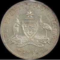 1936 Florin Unc (PCGS MS62)