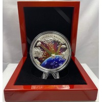 Niue 2023 2oz Silver Proof Coin Forces of Nature - Meteorite