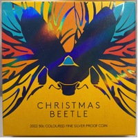 2022 50 Cent Silver Proof Coin - Christmas Beetle