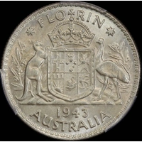 1943 Florin Choice Unc (PCGS MS63)