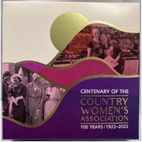 2022 Silver 1 Dollar Selectively Gold Plated Proof Coin Country Women's Association