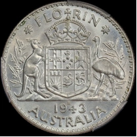 1943-S Florin Choice Unc (PCGS MS63)