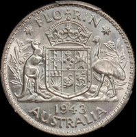 1943-S Florin Choice Unc (PCGS MS64)