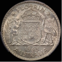 1945 Florin Choice Unc (PCGS MS63)