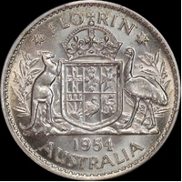 1954 Florin Unc (PCGS MS62)