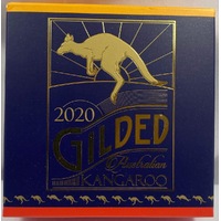 2020 Silver 1oz Gilded Coin Australian Kangaroo