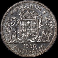1956 Melbourne Proof Florin PCGS PR66