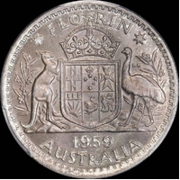 1959 Florin Choice Unc (PCGS MS64)