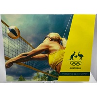 2016 Coloured 2 Dollar 5 Coin Set Australian Olympic Team Volleyball Cover