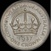 1937 Crown Unc (PCGS MS60)