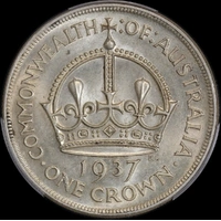 1937 Crown Unc (PCGS MS62)