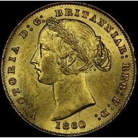 1860 Sydney Mint Type II Sovereign PCGS MS61