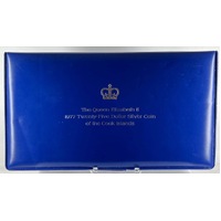 Cook Islands 1977 Twenty Five Dollars KM#18 QEII Silver Jubilee