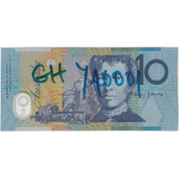 1993 $10 Note Triple Print Error Fraser/Evans R316a about Unc