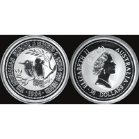 1994 Silver Kilogram Unc Coin Kookaburra
