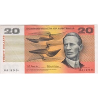 1966 $20 Note XAA First Prefix Coombs/Wilson R401F about EF