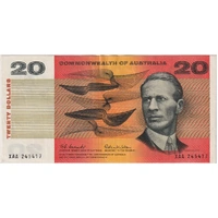1966 $20 Note XAA First Prefix Coombs/Wilson R401F about EF