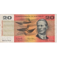 1966 $20 Note XAA First Prefix Coombs/Wilson R401F Fine