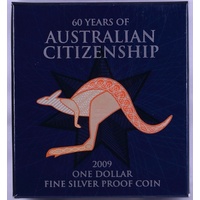2009 One Dollar Silver Proof Coin 60 Years of Australian Citizenship