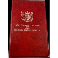 New Zealand 1972 Uncirculated Mint Coin Set 