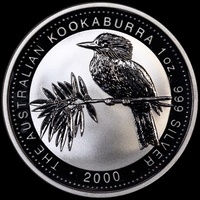 2000 Silver One Ounce Unc Kookaburra Coin