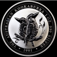 2001 Silver One Ounce Unc Coin Kookaburra