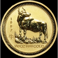 1997 Gold Lunar Tenth Ounce Specimen Coin Ox