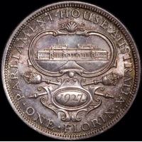 1927 Florin Canberra about Unc