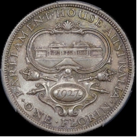 1927 Florin Canberra Choice Unc (PCGS MS64)