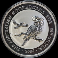 Australia 2004 Silver Two Ounce Kookaburra Specimen Coin
