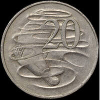 1966 Twenty Cent Wavy Baseline Fine