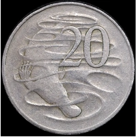 1966 Twenty Cent Wavy Baseline good Fine