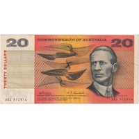 1968 $20 Note Phillips/Randall XBS First Prefix R403F Very Fine