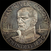 Perth Mint 1979 Silver Medallion 150th Anniversary Settlement