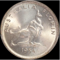 1954 Florin Royal Visit Gem Unc (PCGS MS65)