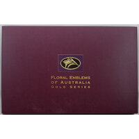 1995 - 2003 Complete Set of 9 100 Dollar Gold Unc Coins Floral Emblems