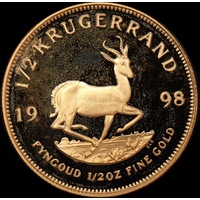 South Africa 1/2 Oz Gold Krugerrand 
