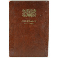 Date Set of Australian Shillings in Pressin Album (Includes 1921* and 1933)