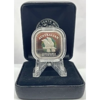 2005 Silver 1/2 Ounce Proof Coin Square Kookaburra