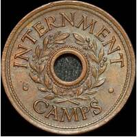 1942 Threepence Internment Token WWII Uncirculated