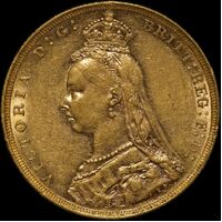 1889 Melbourne Jubilee Head Sovereign Extremely Fine