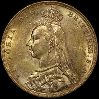 1889 Melbourne Jubilee Head Sovereign good EF